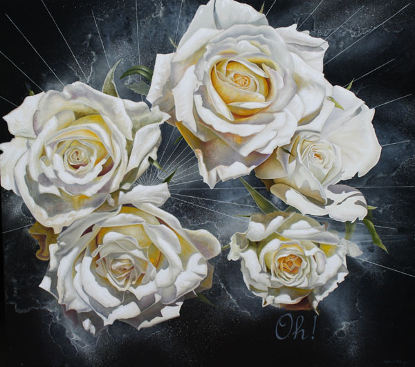 white roses