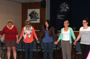 brave bold woman circle