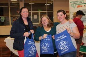 JC Girls with goodie bags