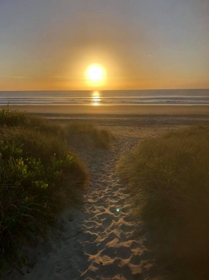 early morning beach STAR