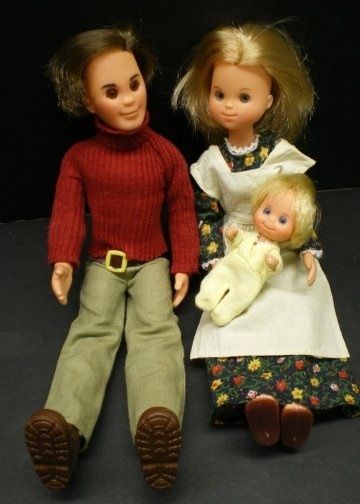 a photo of Sunshine Family dolls