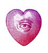 heart with eye
